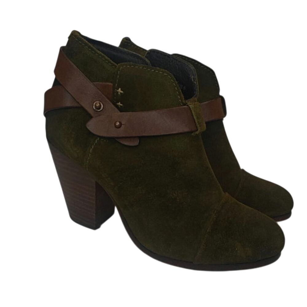 Suede Dark Green Rag & Bone Ankle bootie sz 6